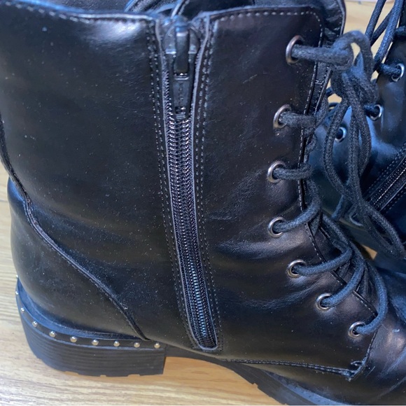 Comfort black combat boots - Picture 3 of 3